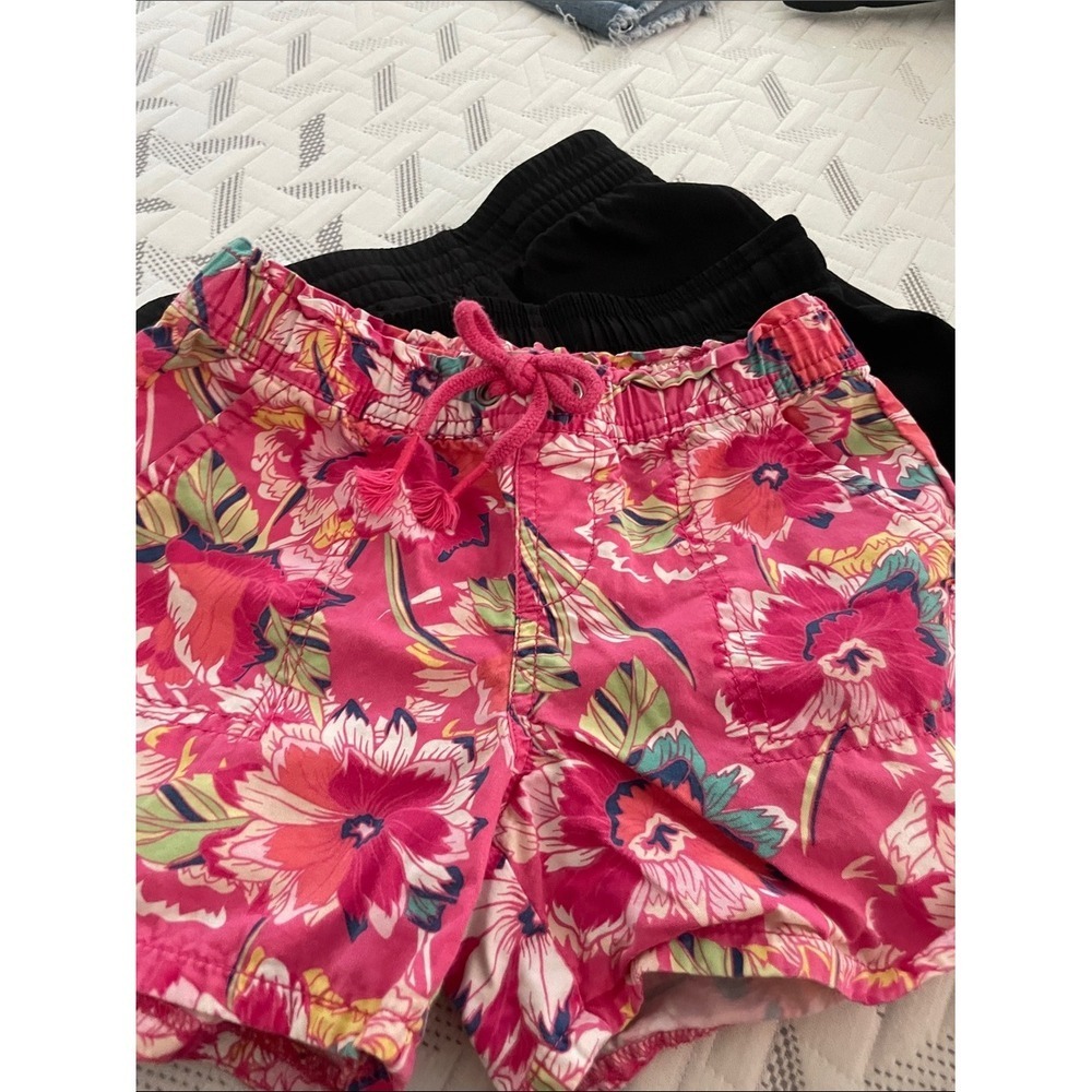 Gap Kids Athletic Works Shorts Bundle Cotton Polyester Floral Black Size S 6-7 - Picture 4 of 10